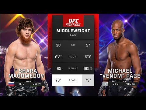 Shara Magomedov vs Michael Venom Page FULL FIGHT