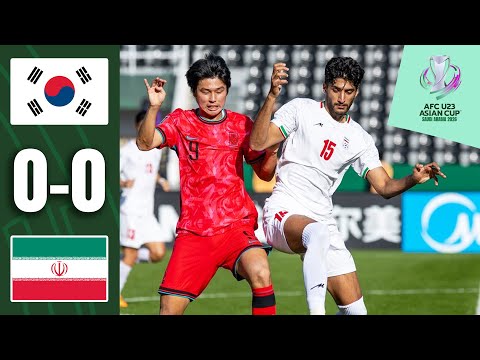 Last-minute misses shape the stalemate! | Korea Republic - IR Iran | Highlights | AFC U23 Asian Cup™
