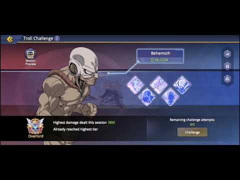 *98 MILLION DAMAGE* Troll Boss Challenge |One punch man: road to hero 2.0