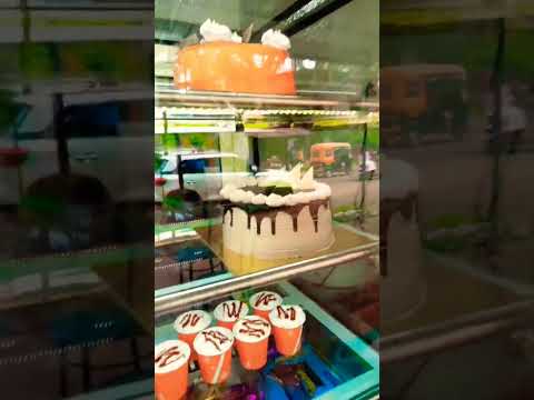 Tanish cake and cold drinks cakes