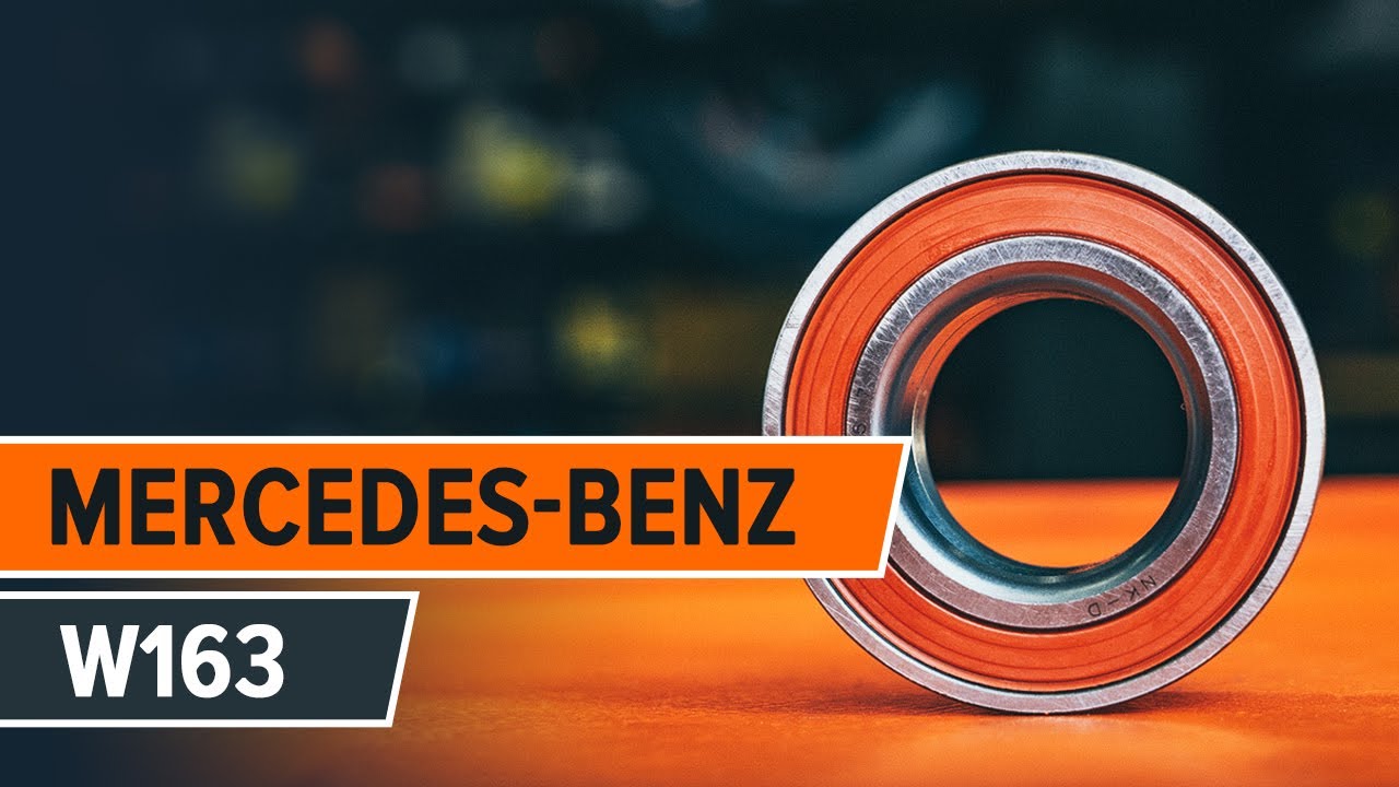 Πώς να αλλάξετε ρουλεμάν τροχού εμπρός σε Mercedes ML W163 - Οδηγίες αντικατάστασης