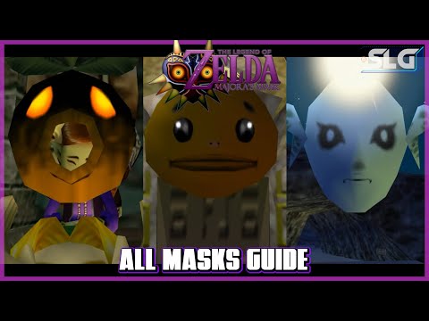 Legend of Zelda Majora's Mask N64 - How to get all Masks [1080P]