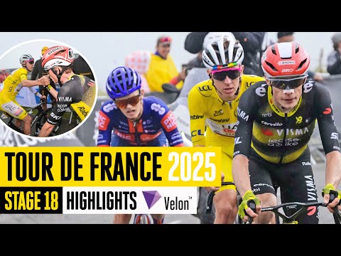 Brutal Queen Stage 🥵 Tour de France 2025 Stage 18 Highlights