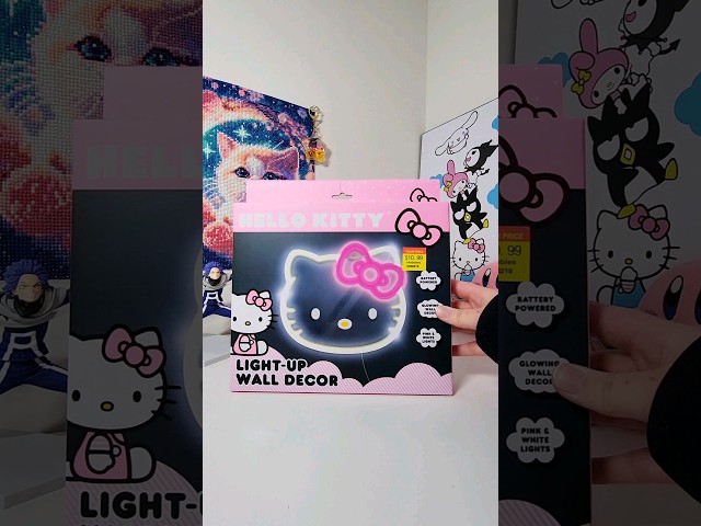 Vídeo relacionado con Hello Kitty Sanrio Luces Led Habitacion Kawaii Guirnalda Luces Decorativa 10 Figuras Funciona con Pilas 2 Modos para Dormitorio Fiesta Regalos Anime