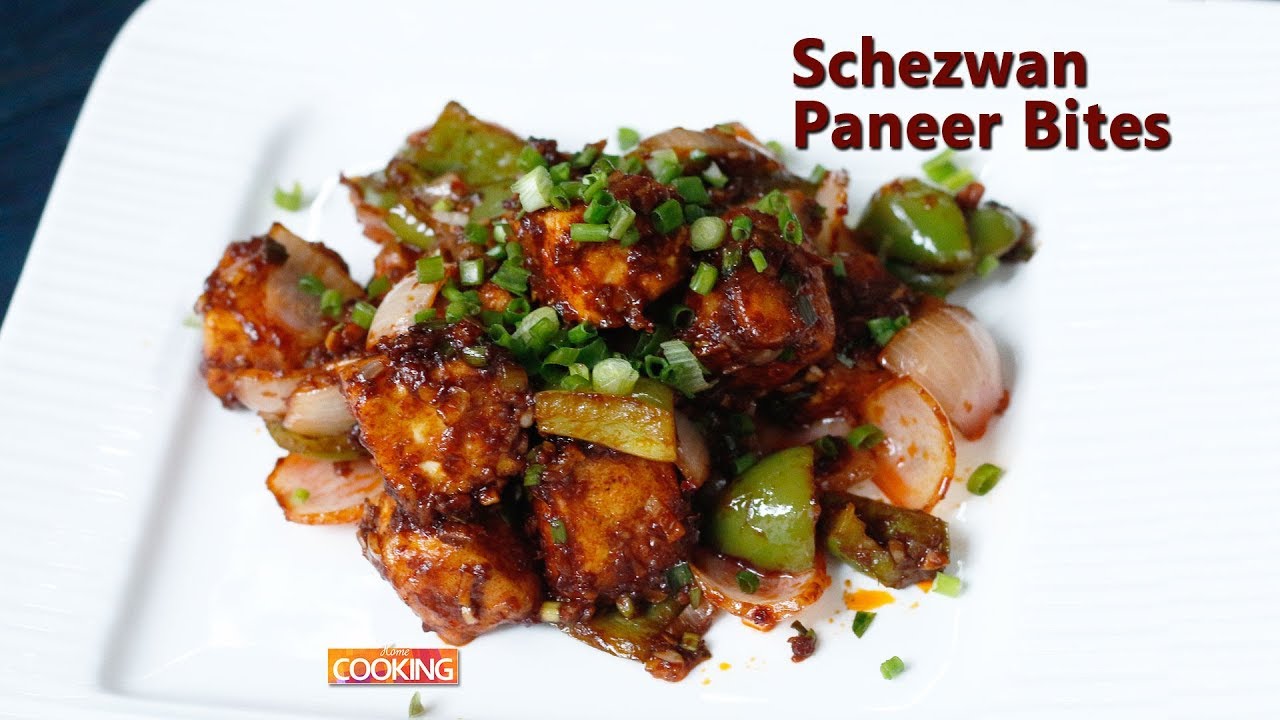 Schezwan Paneer Bites | Paneer Appetizers Recipes | Chili Paneer in Schezwan Sauce
