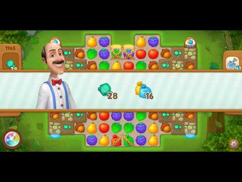 Gardenscapes Level 1965 Walkthrough "No Boosters Used"