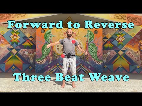Forward to Reverse Three Beat Weave - Poi Transitional Moves!