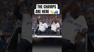 A warm welcome for our historic 1992 and 1993 Championship teams ???? #MLB #Toronto #BlueJays