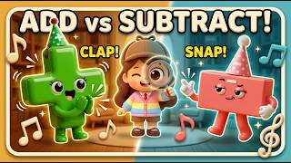 ✅ The Secret Math Words Trick for Word Problems! ⚡ (Add vs Subtract) 🎵 Fun Math Song for Kids.