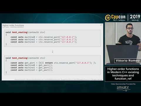 CppCon 2019: V. Romeo “Higher-order functions in Modern C++: existing techniques and function_ref”