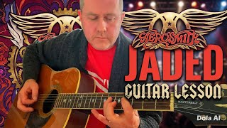 Aerosmith Jaded Acoustic Guitar Lesson (Guitar Tab & Chord Sheet)