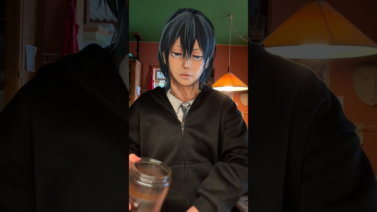 メイクしたまま○○シリーズ、早川アキ編#チェンソーマン #chainsawman #animemakeup #アニメメイク #vlog #animecharacter #アニメキャラ