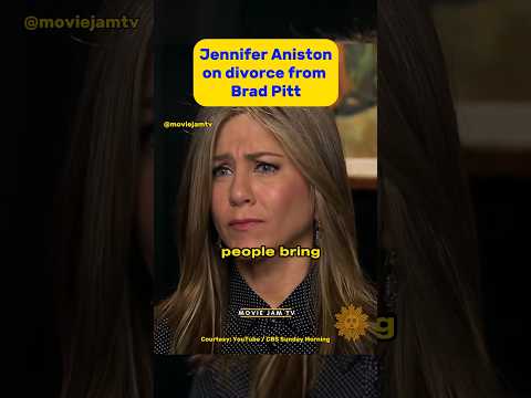 Jennifer Aniston on DIVORCE from Brad Pitt 🤯 #shorts
