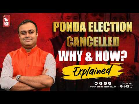 Ponda Election Cancelled | Live | 080426