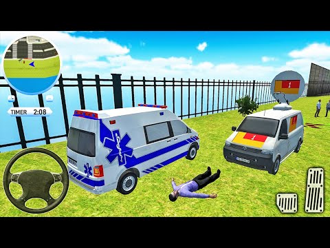 Roof Jumping Ambulance Simulator - Rooftop Stunts Rescue Driver - Android Gameplay