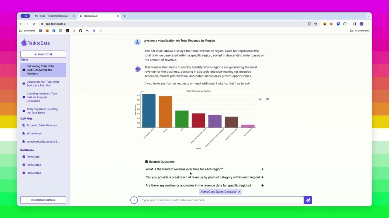 TalktoData AI  - Product Demo