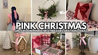 NEW! 2025 DECORATE WITH ME | Cozy Pink Christmas Decorating Ideas
