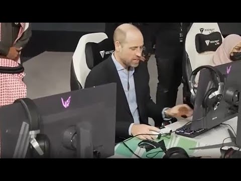 Video Thumbnail: Prince William joins e-sports tournament during visit to Riyadh