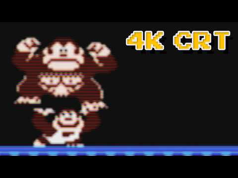 Donkey Kong Jr. [3 Loops] 1982 NES | 4K CRT