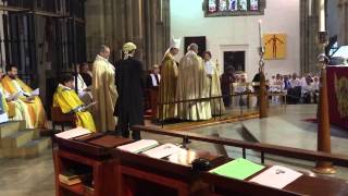 preview picture of video 'Bishop Philip North, Installation at Blackburn Cathedral; The Installation'