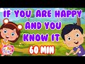 If You Are Happy And You Know It Rhyme 60 Min Non Stop Nursery Rhymes Kids Songs Bumcheek TV