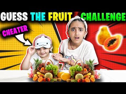 GUESS THE FRUIT CHALLENGE🍎| Hilarious Blindfold Challenge with Amayra🤣| Samayra Narula and Family