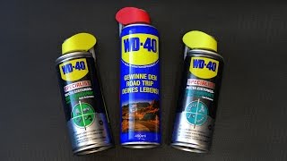 WD-40 Specialist: PTFE Schmierspray, Weißes Lithiumsprühfett, Silikonspray (Vorstellung)
