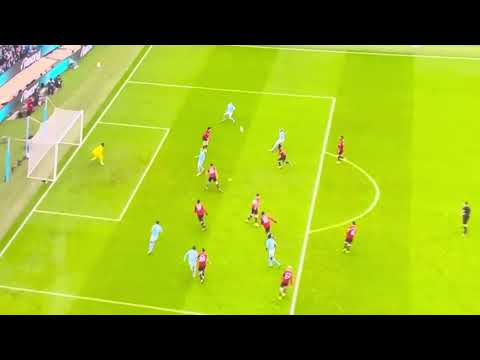 What a MISS by Erling Haaland! Manchester city vs Manchester United