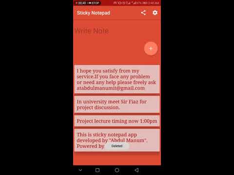 Sticky Notepad App | Offline S