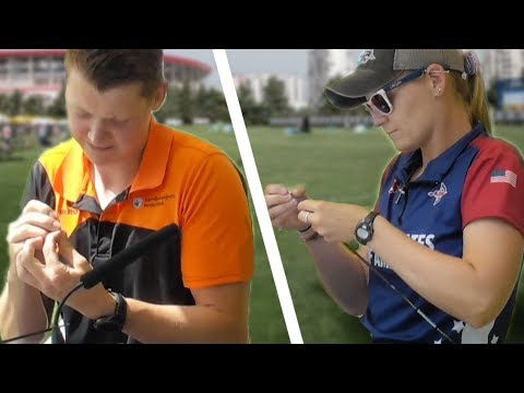 Speed fletching challenge #1: Sjef and Mackenzie