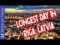 Longest Day/Night in Riga, Latvia (21 June, 21 December) #shorts