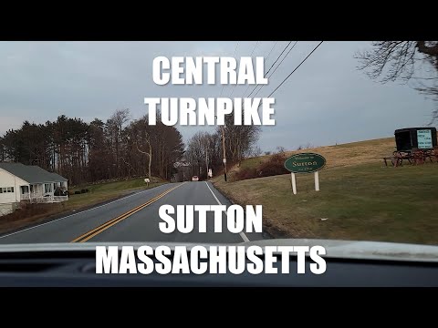 Central Turnpike Sutton Massachusetts from Route 395 in Oxford to Five Way in Northbridge MA