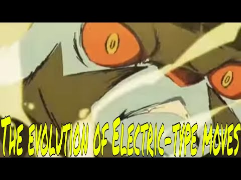 The evolution of Electric-type moves⚡⚡⚡ in the Pokémon Anime