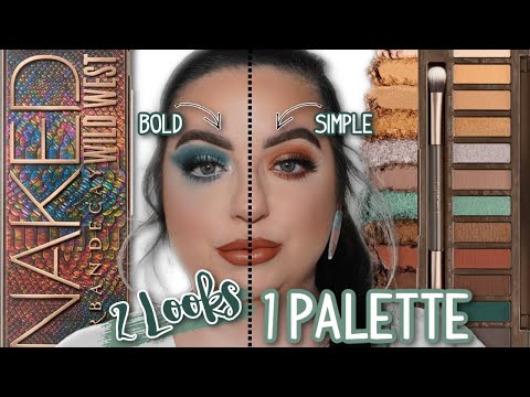 2 LOOKS 1 PALETTE URBAN DECAY NAKED WILD WEST PALETTE | SWATCHES & REVIEW 😱