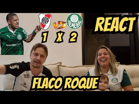 REACT - PALMEIRAS X RIVER PLATE - FLACO ROQUE = BEBETO AND ROMÁRIO #palmeiras