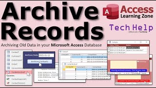 Archive Records: Archiving Old Data in your Microsoft Access Database