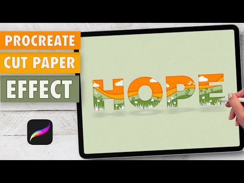 PROCREATE Cut Paper Effect - super cute and easy TUTORIAL 💕