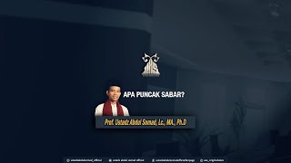 Download lagu Apa puncak dari sabar? ᴴᴰ | Ustadz Abdul Somad, Lc., MA mp3