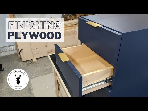 How to Finish Plywood Cabinets: Inside & Out | Sealing Plywood / Edge Banding / Painting Plywood