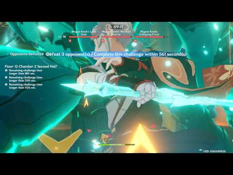 2.3 Spiral Abyss 12-2-2 in 0:17 Klee Mono Pyro