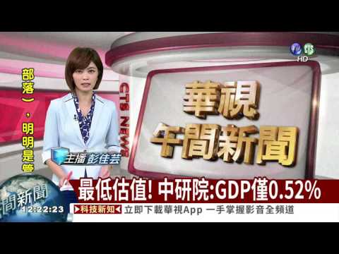 最低估值! 中研院:GDP僅0.52%