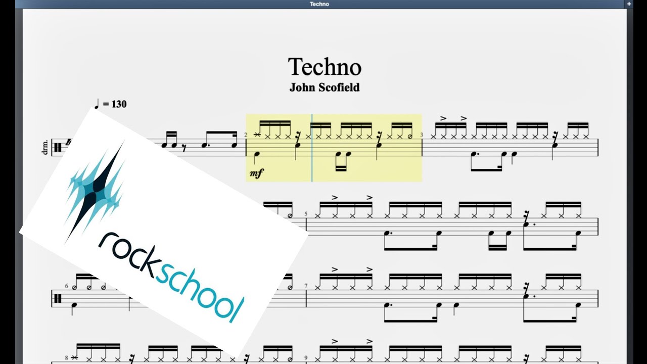 Techno Rockschool Grade 7 Drums