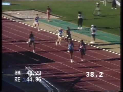 Danny Everett 44"06 vs. Roberto Hernández 44"14 (Sevilla 1990)