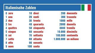 Italienische Zahlen