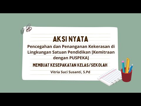 AKSI NYATA Pencegahan dan Penanganan Kekerasan di Lingkungan Satuan Pendidikan | Lulus Validasi