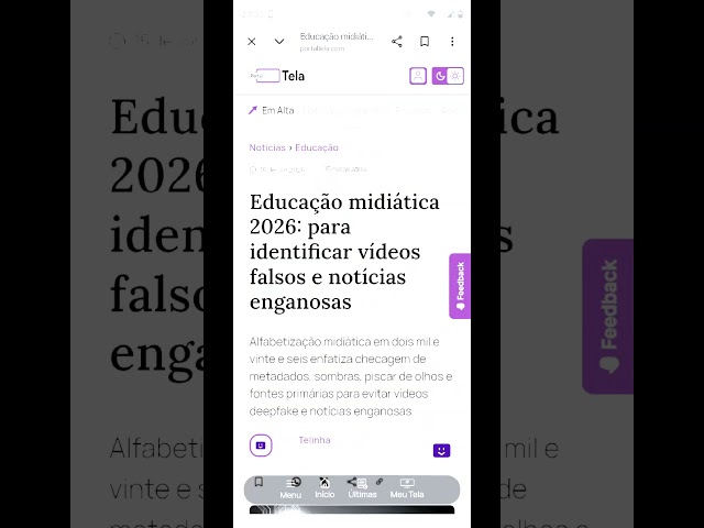 Educação midiática para identificar vídeos falsos e notícias enganosas