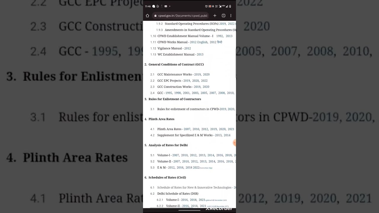 #download CPWD Delhi schedule of rates #cpwd specifications#cpwd handbooks#cpwd maintenance manuals