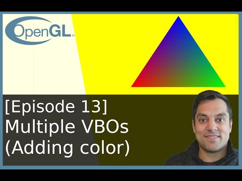[Episode 13] Drawing a colored triangle (using multiple vertex buffer objects) - Modern OpenGL