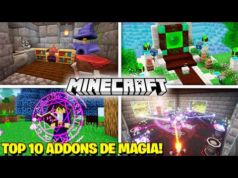 🔥 TOP 10 BEST MAGIC ADDONS FOR YOUR MINECRAFT PE!  (Mods Magic MCPE)