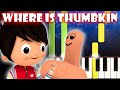 Where Is Thumbkin Little Baby Bum Piano Tutorial Karaoke